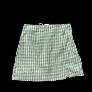 Green Plad Skirt